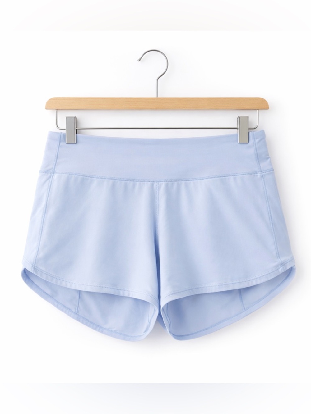 Lululemon Speed Up HR 2.5 Shorts Blue Linen Sz 8 Lined Running Athletic - Picture 3 of 7